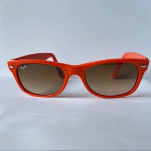 Orange Ray-Ban Sunglasses with Case